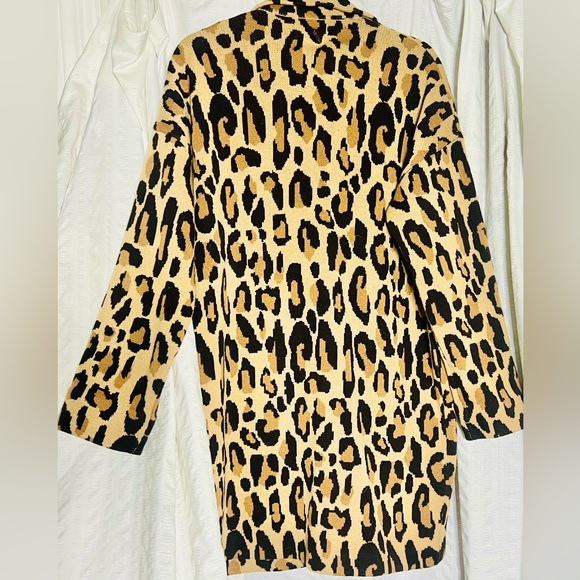 Demylee J.Crew Size S Leopard Print Sweater coat New with Tags - Picture 2 of 3
